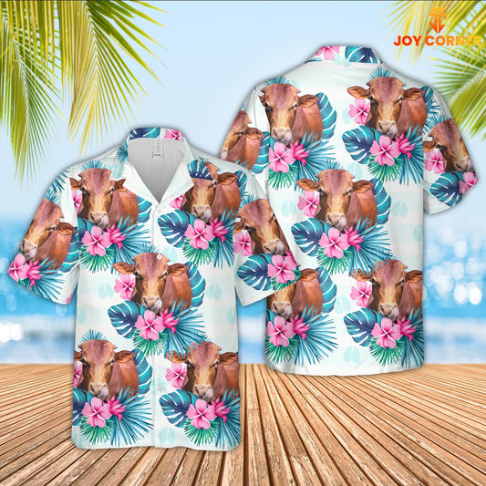 Joycorners Beefmaster Foot Sign Pattern 3D Hawaiian Shirt