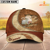 Joycorners Custom Name Brahman Torn Leather Pattern Classic Cap