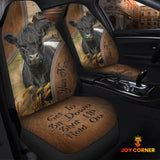 Joycorners Belted Galloway Customized Name Leather Pattern Car Seat Covers (2Pcs)