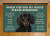 Joycorners Dachshunds Dog Doormat, Please Remember I Live Here Gift For Dog Lovers, Housewarming Gift, Dog Decor LM0210