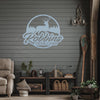 Joycorners Personalized Deer Metal Sign, Hunting Sign Wall Decor for Cabin, Fathers Day Gift, Deer Camp Sign LM0110
