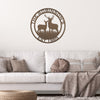 Joycorners Personalized Deer Scene Metal Sign, Deer Hunter Gift Metal Sign, Hunting Sign for Garage, Hunters Gift. Gift for Hunters, Father's Day Gift LM0110