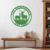 Joycorners Personalized Deer Scene Metal Sign, Deer Hunter Gift Metal Sign, Hunting Sign for Garage, Hunters Gift. Gift for Hunters, Father's Day Gift LM0110