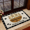 Joycorners Personalized Three Cows Family Welcome Doormat (10 Cattle Breeds)