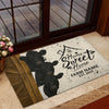 Joycorners Personalized Three Cows Home Sweet Home Doormat (10 Cattle Breeds)