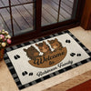 Joycorners Personalized Three Cows Family Welcome Doormat (10 Cattle Breeds)