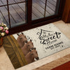 Joycorners Personalized Three Cows Home Sweet Home Doormat (10 Cattle Breeds)