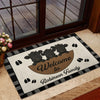 Joycorners Personalized Three Cows Family Welcome Doormat (10 Cattle Breeds)