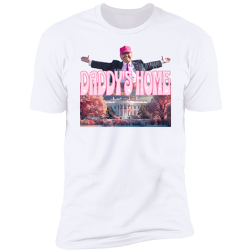 Joycorner White Daddy'S Home Home Real Good Man Donald Pink Shirt