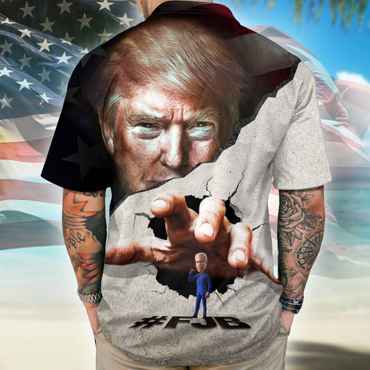 Joycorner Break The Wall Trump Hawaiian Shirt