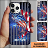Joycorners American Flag Fishing Tuna Personalized Phone Case