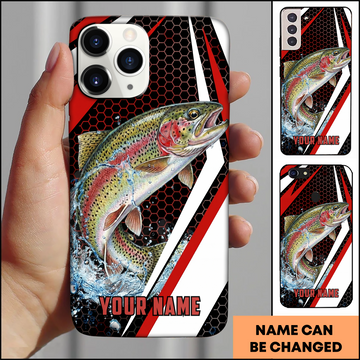 Joycorners Trout Jumping Red Splash Personalized Phone Case