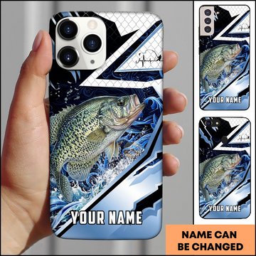 Joycorners Crappie Fishing Blue Lake Personalized Phone Case