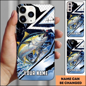 Joycorners Tuna Fishing Blue Lake Personalized Phone Case