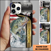 Joycorners American Flag Crappie Fishing Personalized Phone Case