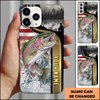 Joycorners American Flag Trout Fishing Personalized Phone Case