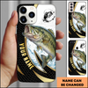 Joycorners Bass Fishing Black Gold Personalized Phone Case