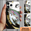 Joycorners Trout Fishing Black Gold Personalized Phone Case
