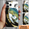 Joycorners Mahi-mahi Fishing Black Gold Personalized Phone Case