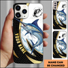 Joycorners Marlin Fishing Black Gold Personalized Phone Case