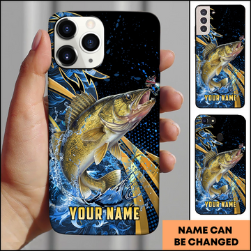 Joycorner Walleye Night Splash Personalized Phone Case