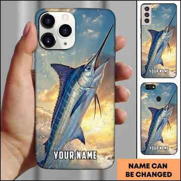 Joycorners Jumping Marlin Sunset Fishing Personalized Phone Case