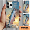 Joycorners Jumping Chinook Sunset Fishing Personalized Phone Case