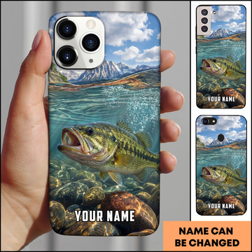 Joycorners Mountain River Bass Personalized Phone Case