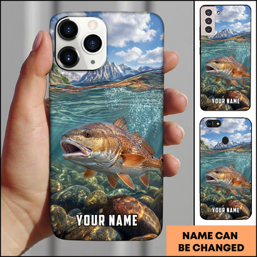 Joycorners Mountain River Redfish Personalized Phone Case