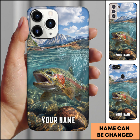 Joycorners Mountain River Trout Personalized Phone Case