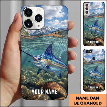 Joycorners Mountain River Marlin Personalized Phone Case