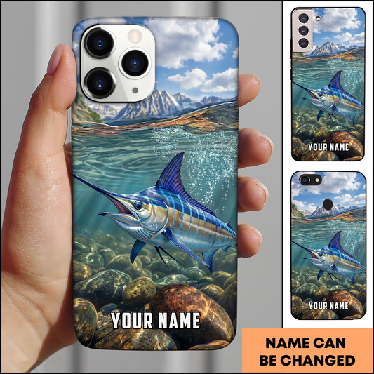 Joycorners Mountain River Marlin Personalized Phone Case