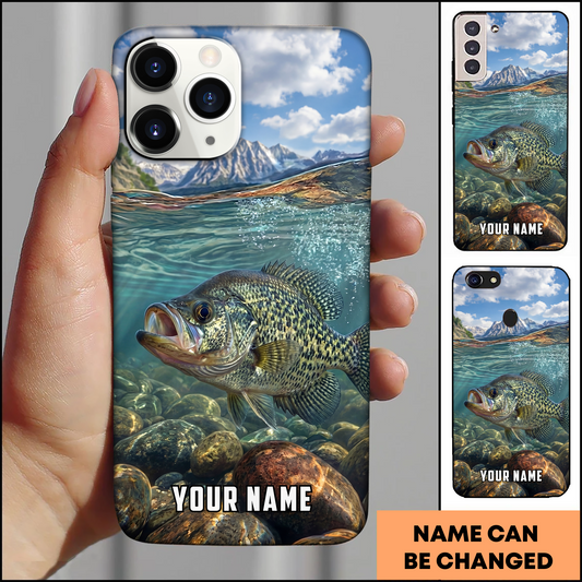 Joycorners Mountain River Crappie Personalized Phone Case