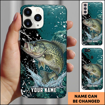 Joycorners Trophy Crappie Splash Personalized Phone Case