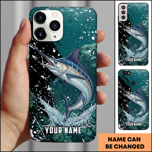 Joycorners Trophy Marlin Splash Personalized Phone Case