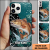 Joycorners Trophy Redfish Splash Personalized Phone Case