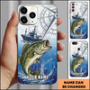 Joycorners Nautical Compass Bass Fishing Personalized Phone Case