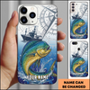 Joycorners Nautical Compass Mahi-mahi Fishing Personalized Phone Case