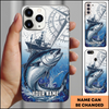 Joycorners Nautical Compass Tuna Fishing Personalized Phone Case