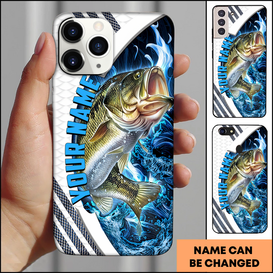 Joycorners Bass Fishing Wave Personalized Phone Case