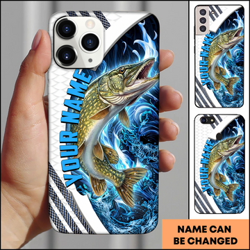 Joycorners Pike Fishing Wave Personalized Phone Case