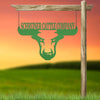 Joycorners Personalized Bull Metal Sign, Bull Wall Decor, Bull Wall Art, Bull Ranch Sign, Bull Sign for Ranch, Bull Farmhouse Wall Decor LM0110