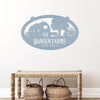 Joycorners Personalized Oval Farm Sign with Family name and Established Date,  Family Farm Wall Decor, Farm Wall Decor, Farm Scene Wall Decor, Gift for Farmer, Fathers Day LM0110