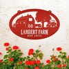 Joycorners Personalized Oval Farm Sign with Family name and Established Date,  Family Farm Wall Decor, Farm Wall Decor, Farm Scene Wall Decor, Gift for Farmer, Fathers Day LM0110