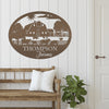 Joycorners Personalized Farm Name and Farm Animals Oval Sign , Farm Wall Decor & Wall Art, Farmhouse Decor , Family Farm Wall Home Decor, Fathers Day, Gift for a Farmer, Farm Lovers LM0110