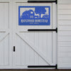 Joycorners Custom Farm Metal Sign - Personalized Farmhouse Decor - Rustic Entryway Art - Charming Laser Cut Farming Signs - Cute Homestead Wall Hanging LM0110