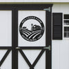 Joycorners Farm Name Custom Metal Sign, Farmhouse Wall Decor & Art, Farm Decor & Signs, Farm Scene Custom Metal Sign LM0110