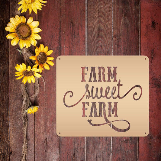 Joycorners Farm Sweet Farm Wall Decor, Farmhouse Wall Art , Farm Home Decor, Rustic Farmhouse Wall Decor, Farm Wall Hanging Signs LM0110