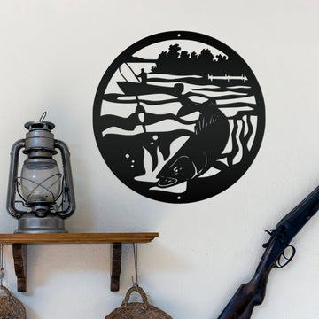 Joycorners Fishing Wall Art-Fishing Gift -Fishing Sign & Decor-Fathers Day Gift LM0110