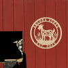 Joycorners Floral Goat Farmhouse Decor - Personalized Outdoor Metal Sign - Rustic Wall Hanging - Cute Homestead Animal Wall Art - Unique Farmer Gift LM0110